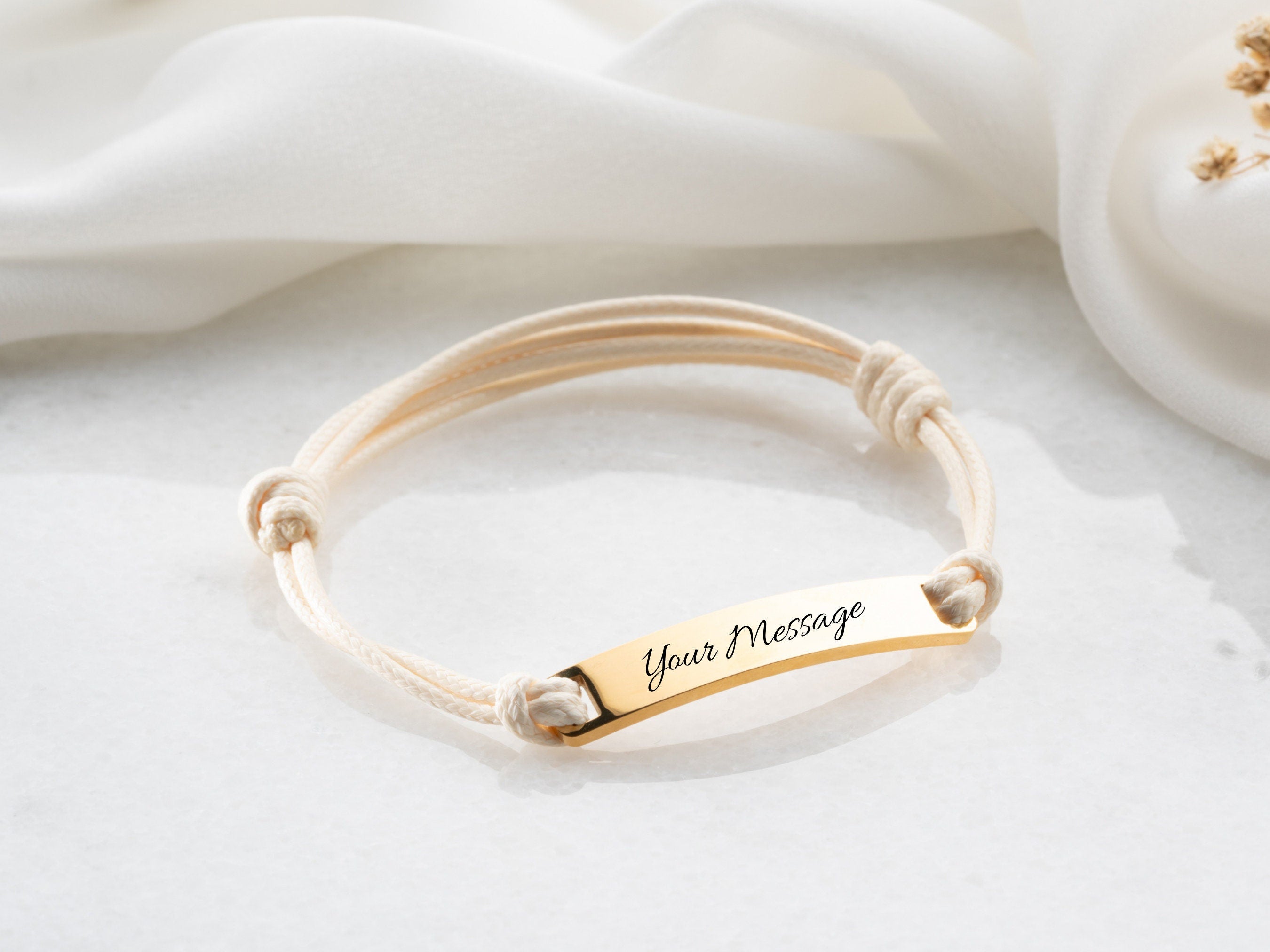 Custom Engraved Friendship Bracelet
