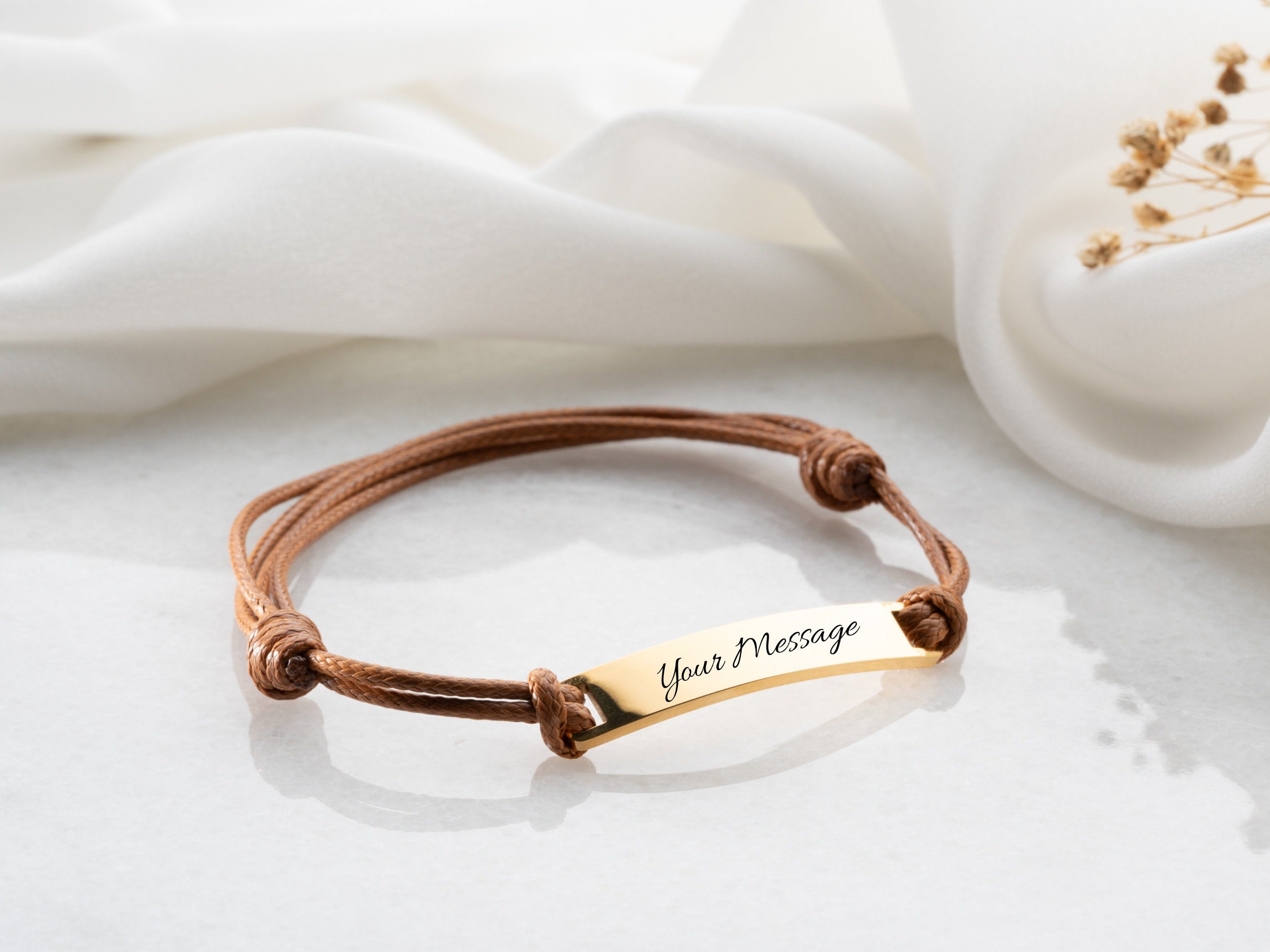 Custom Engraved Friendship Bracelet