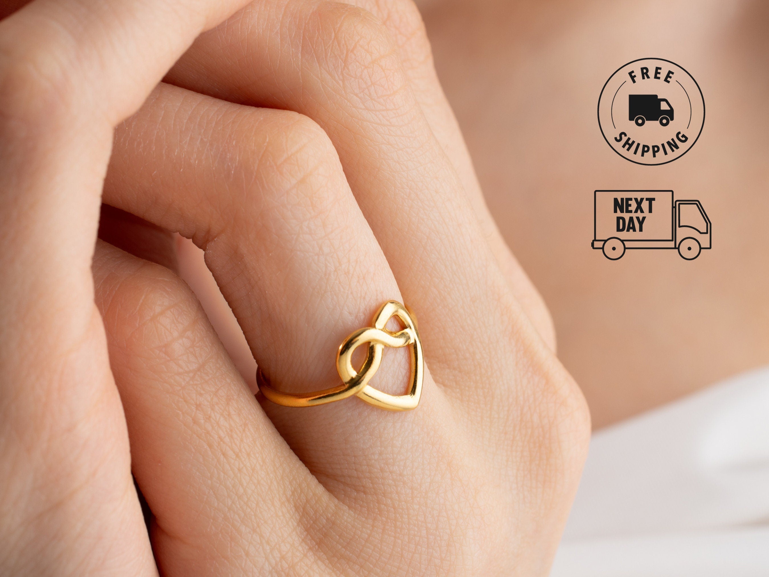 Heart Knot Ring