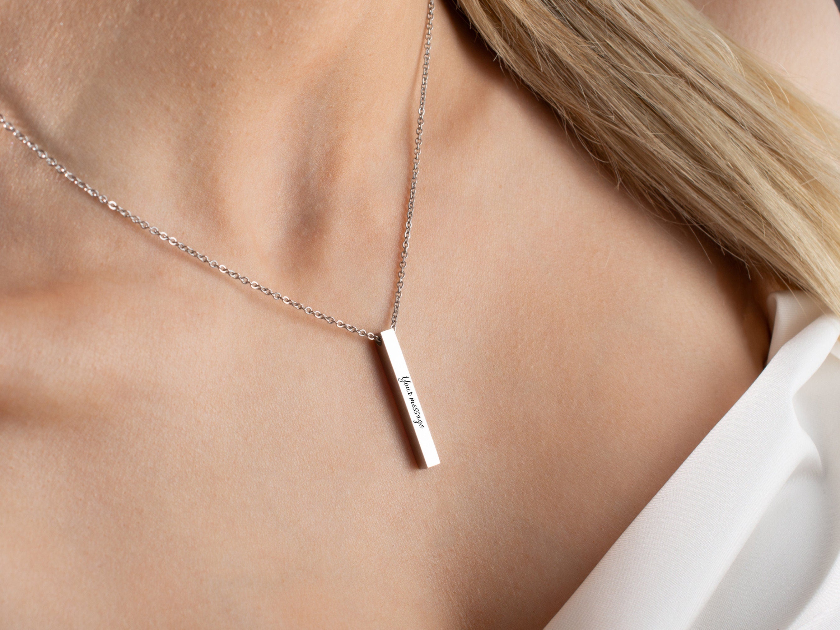 Personalized Bar Necklace
