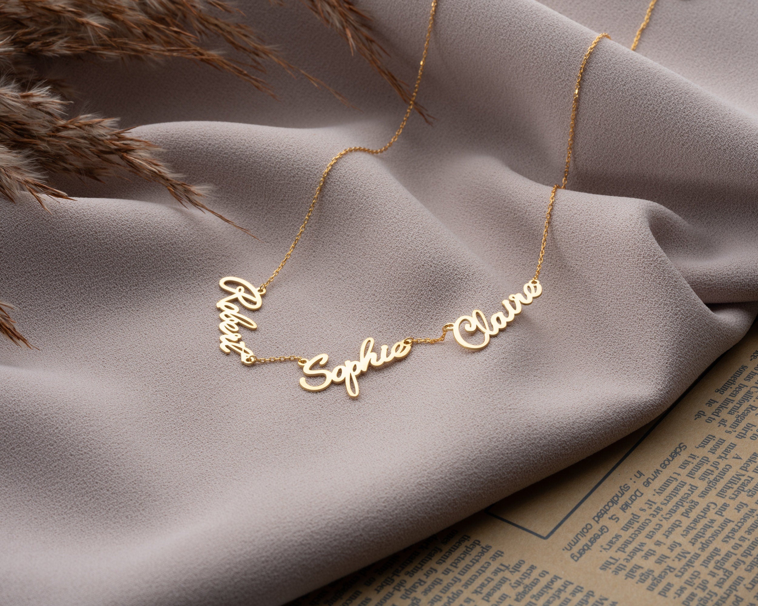 Multiple Nameplated Necklace