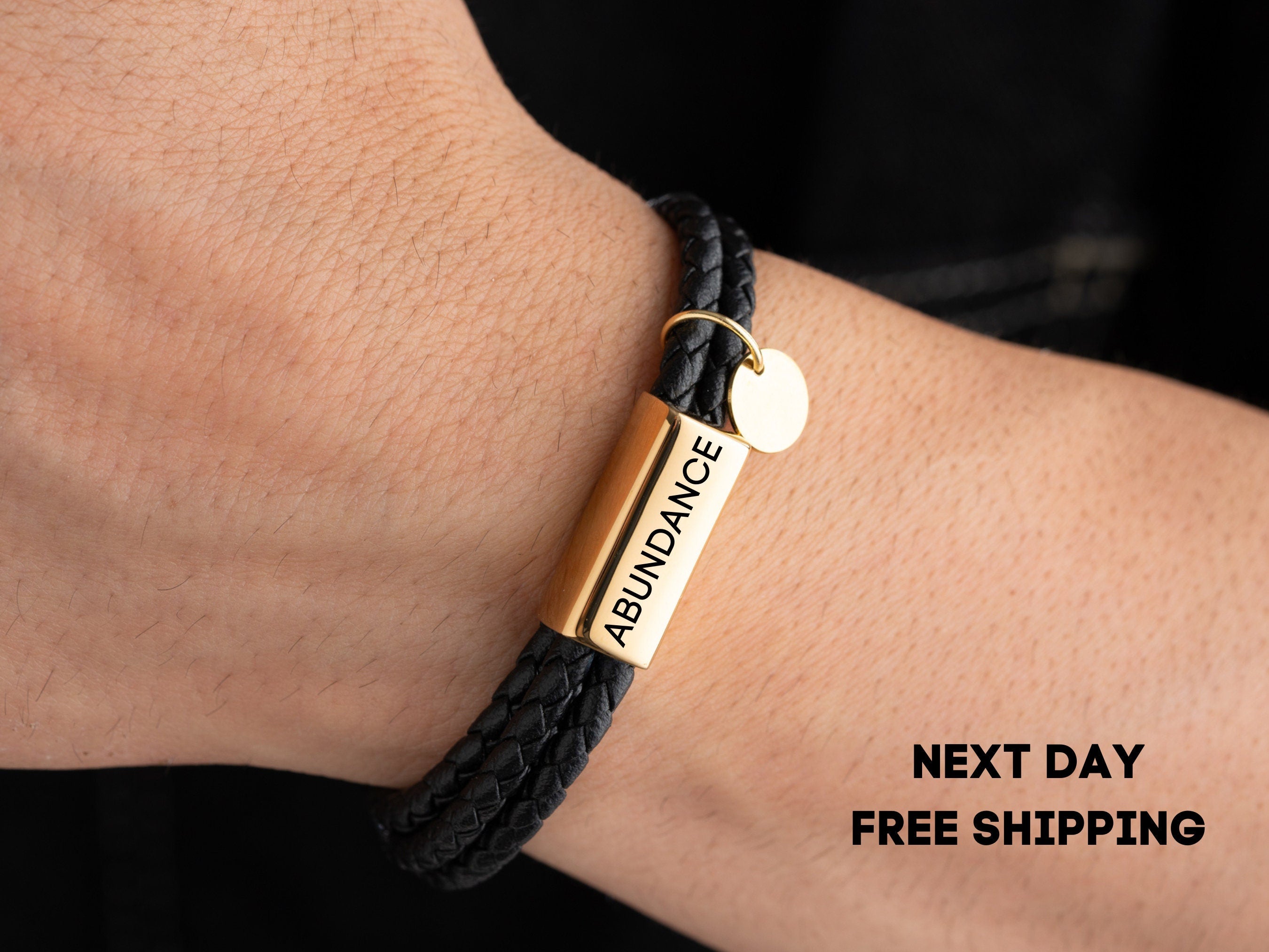 Custom Men Leather Bracelet