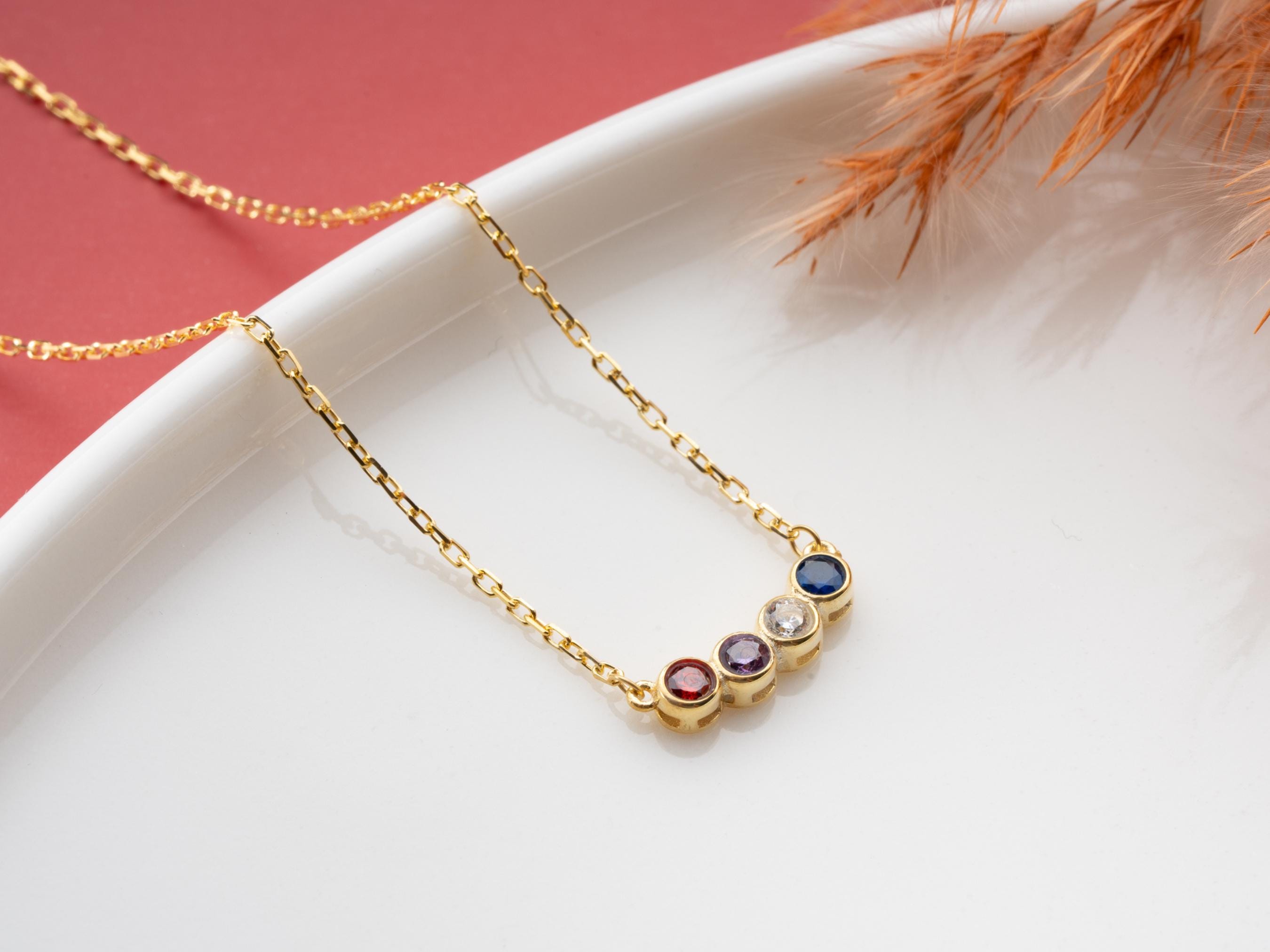 Multiple Birthstone Necklace