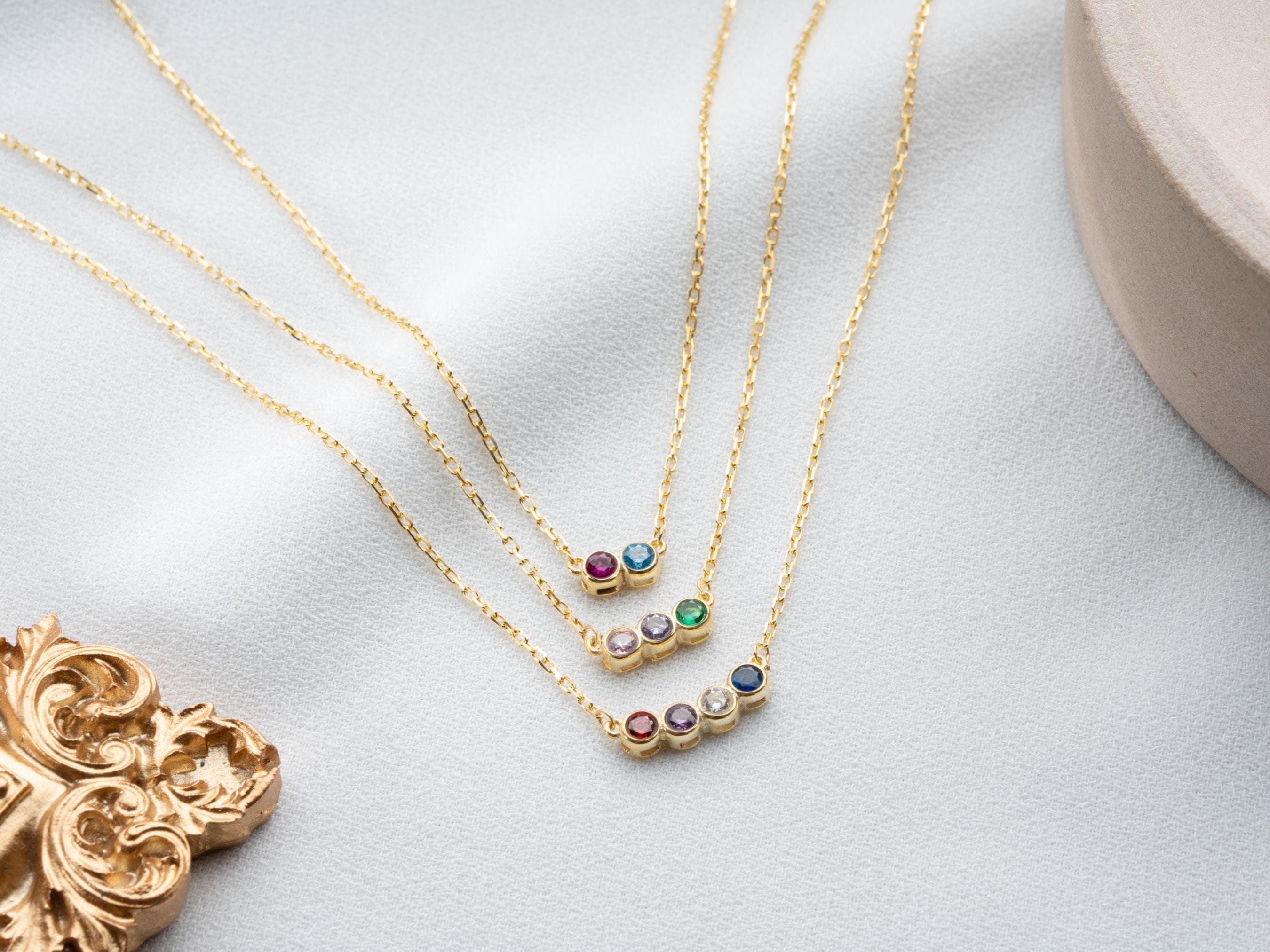 Multiple Birthstone Necklace