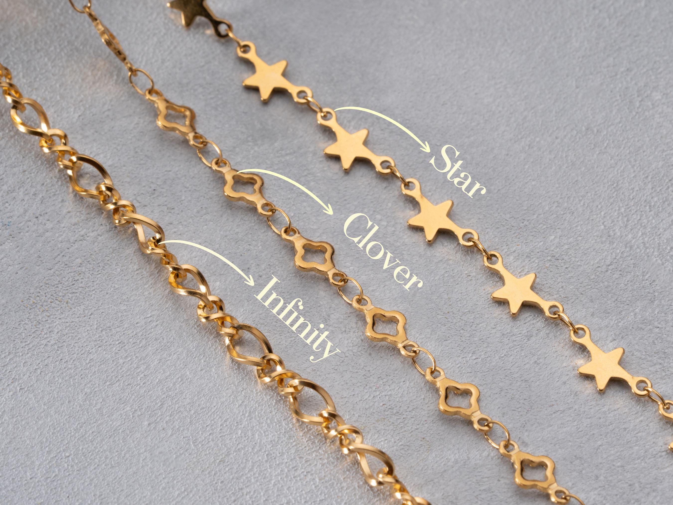 Name Necklace with Stylish Chains