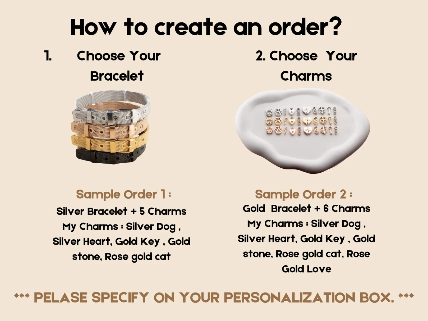 Personalized Charm Bracelet