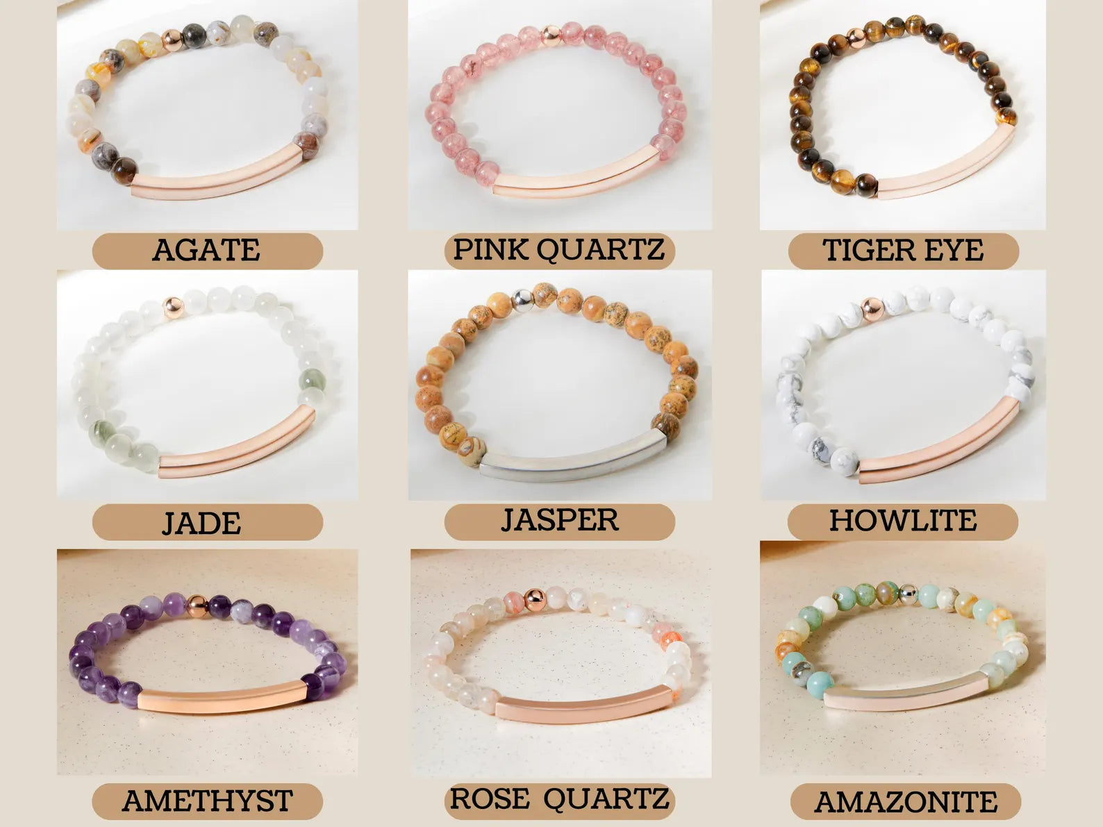 Personalized Inspirational Gemstone Bracelet