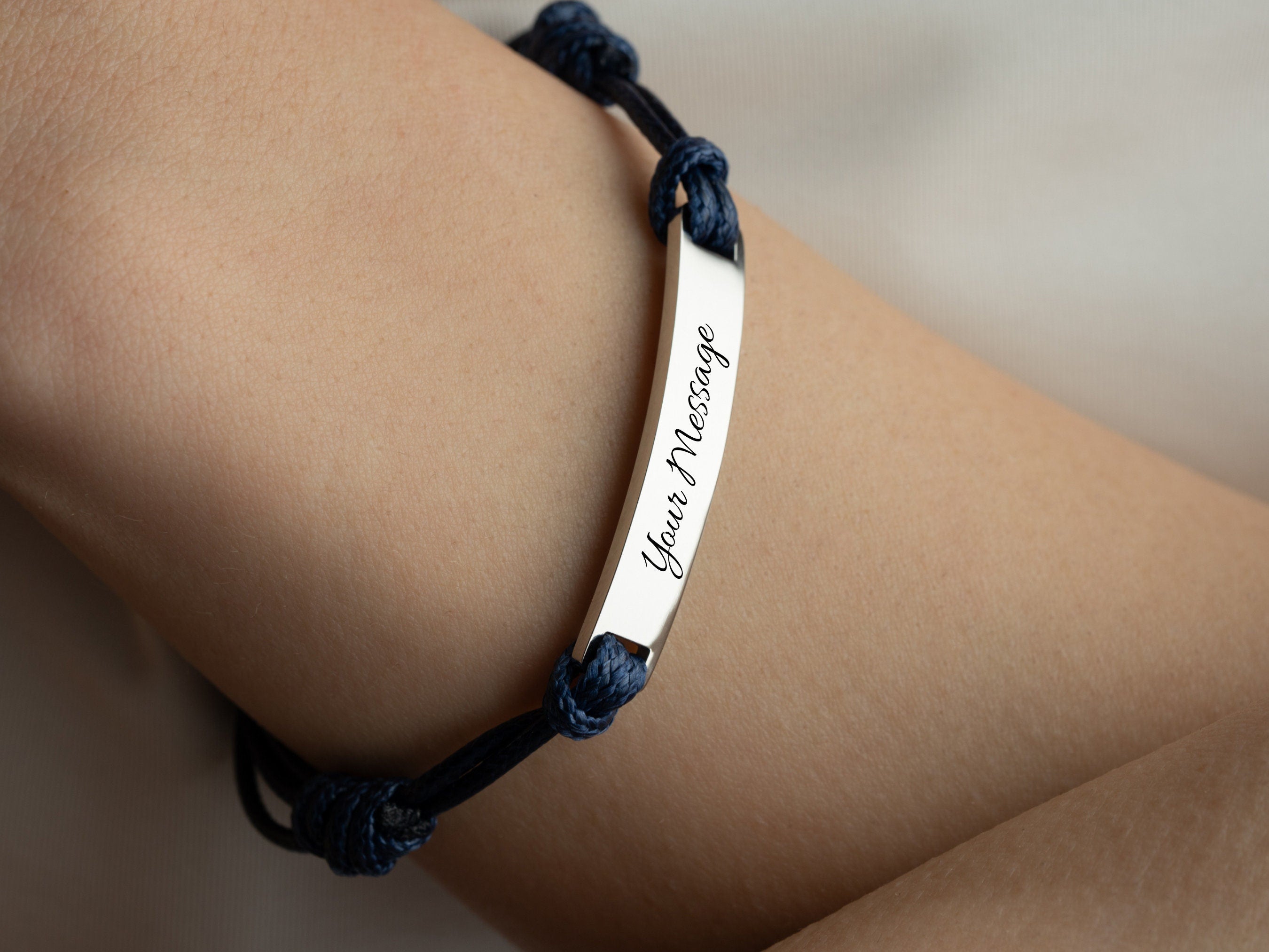 Custom Engraved Friendship Bracelet