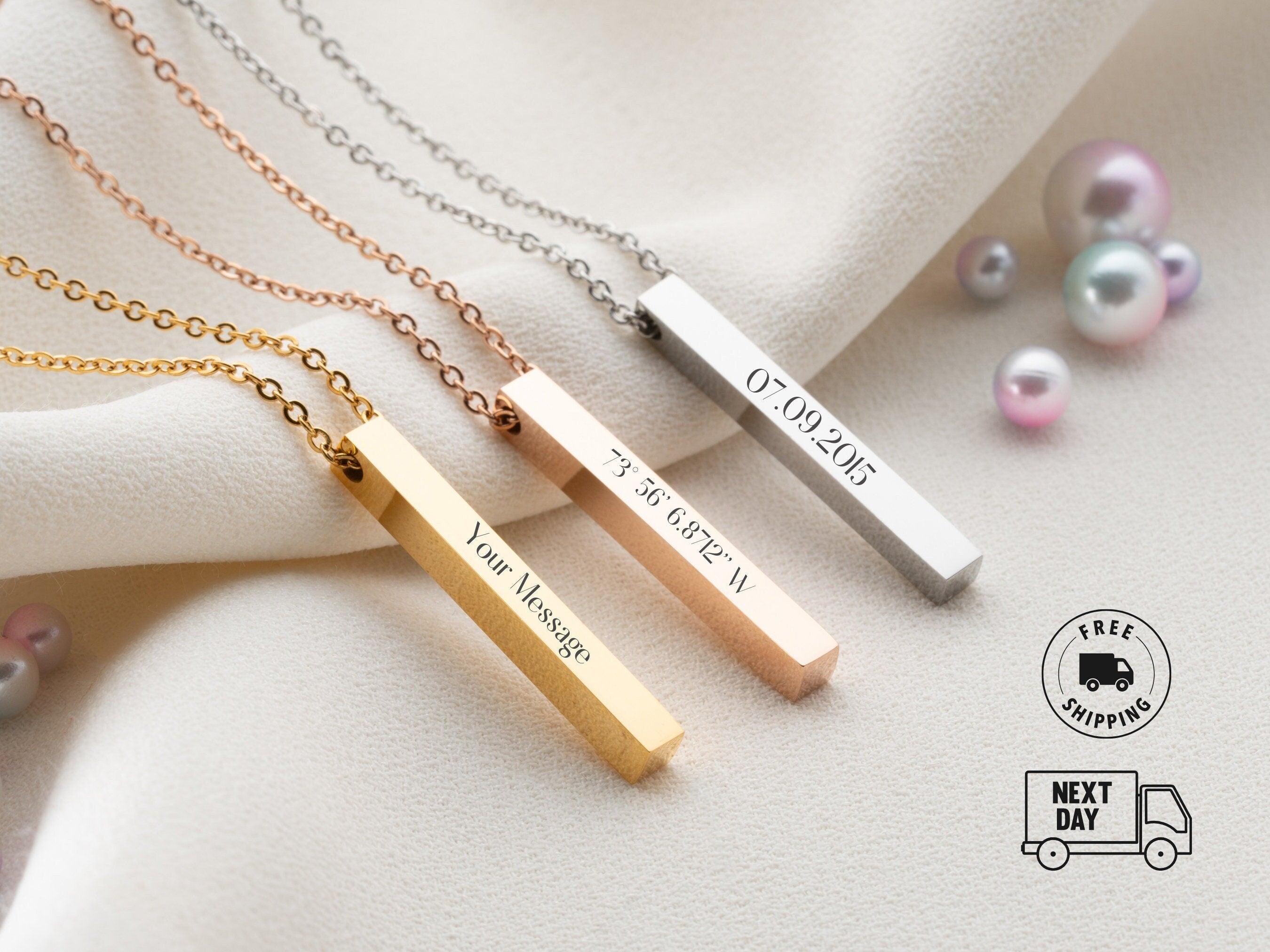 Personalized Bar Necklace