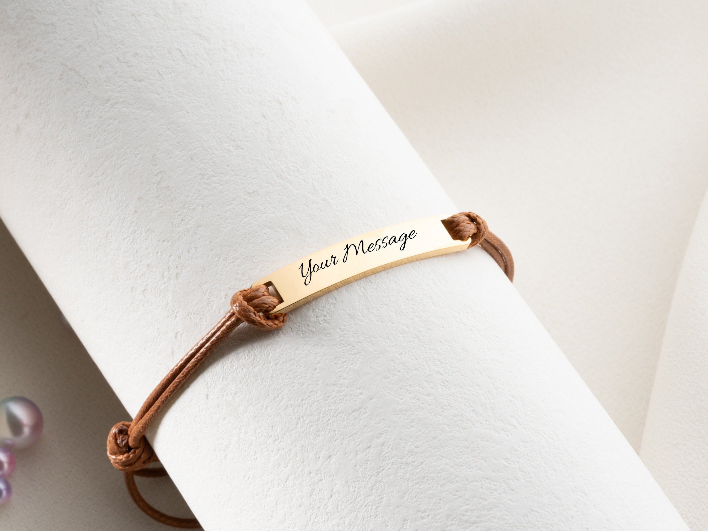 Custom Engraved Friendship Bracelet