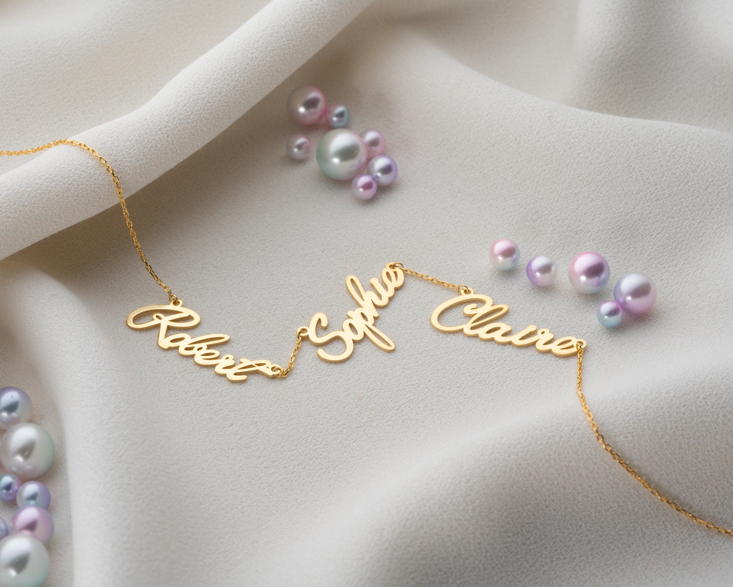 Multiple Nameplated Necklace