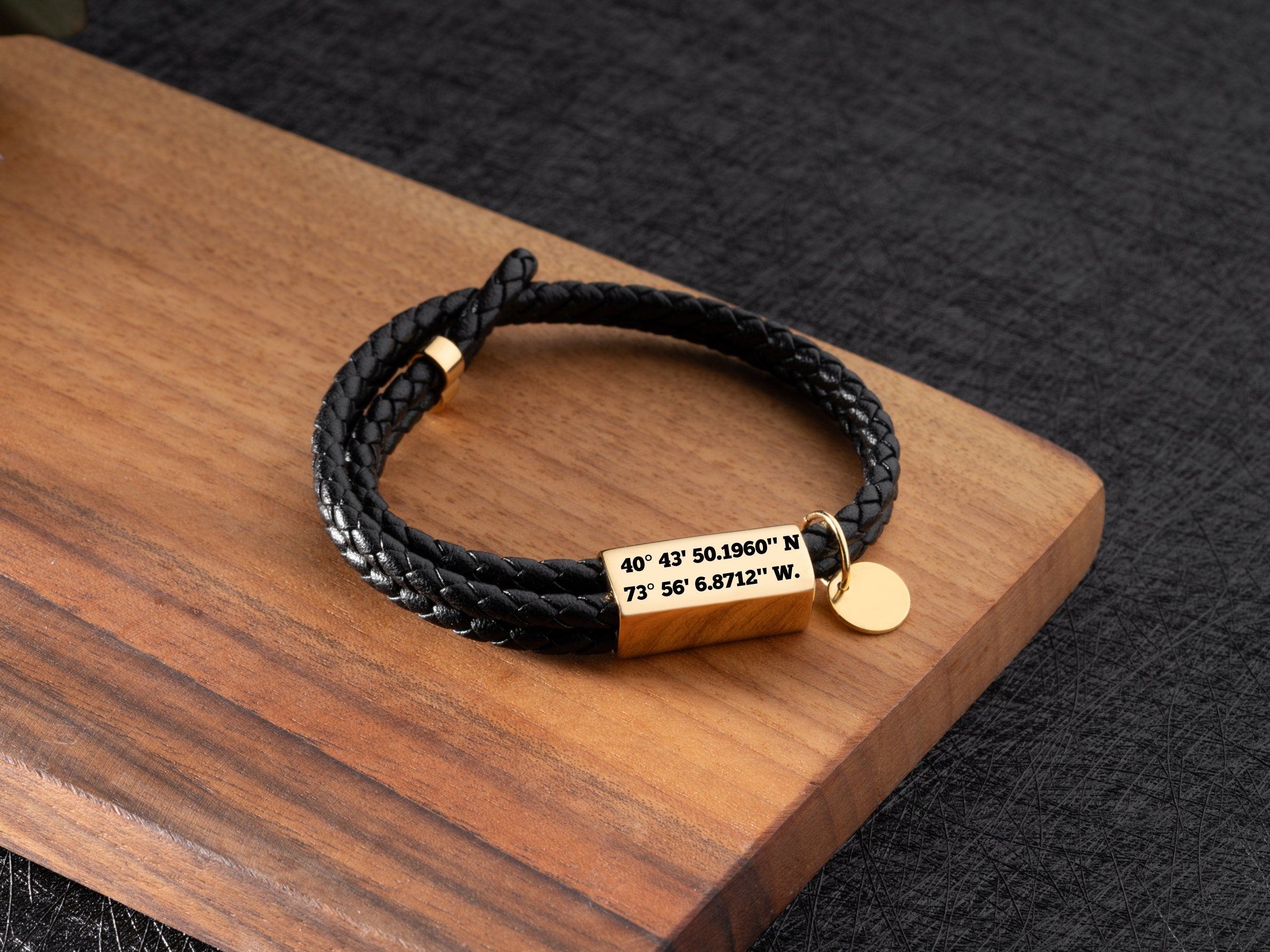 Custom Men Leather Bracelet