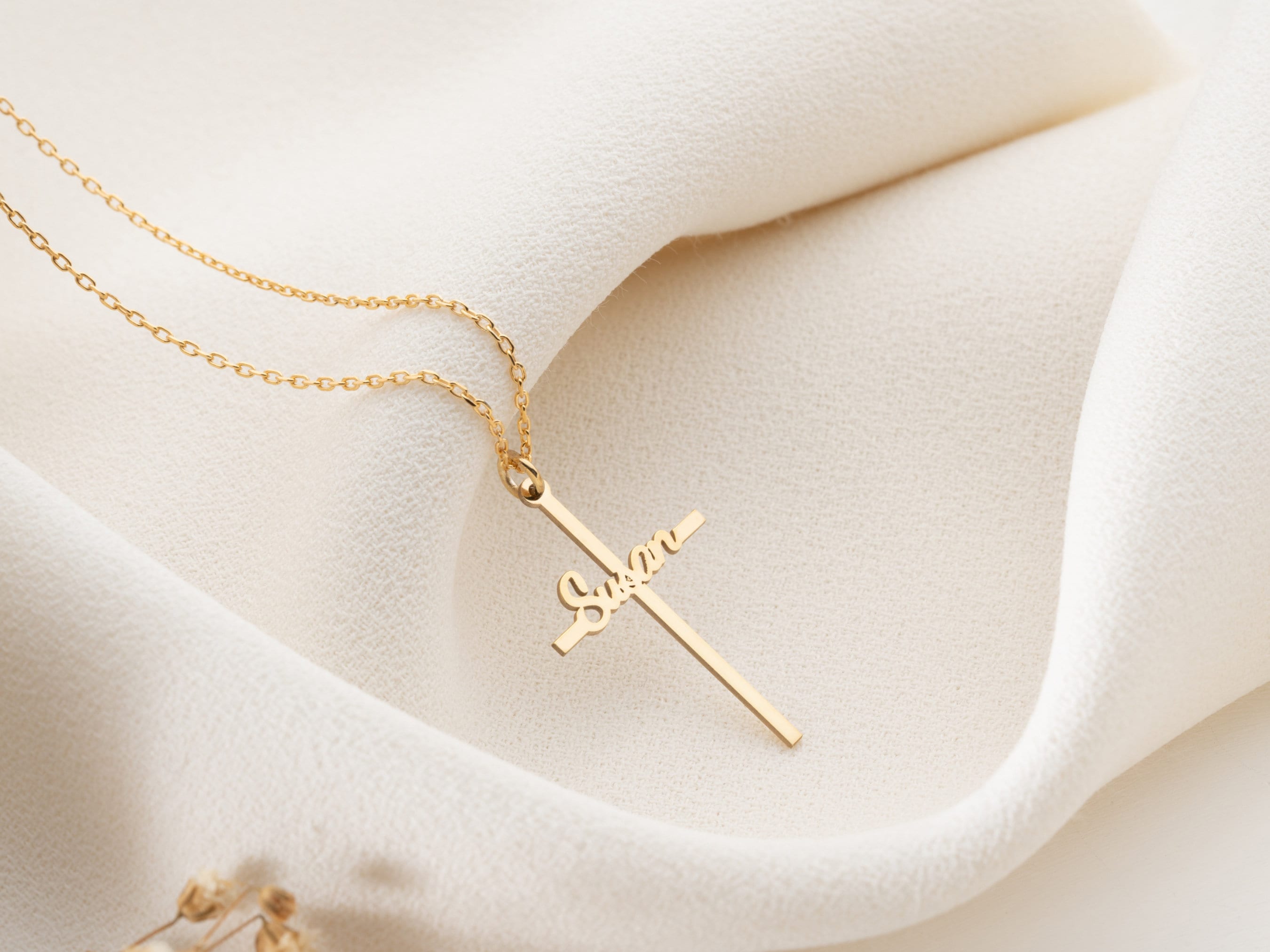 Custom Name Cross Necklace