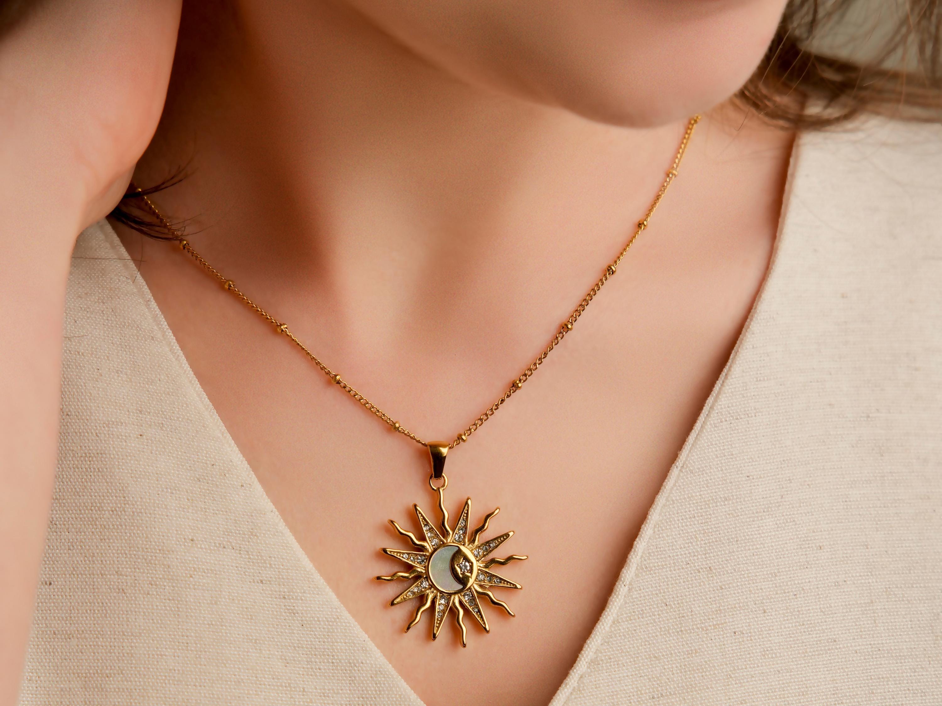 Sun and Moon Necklace