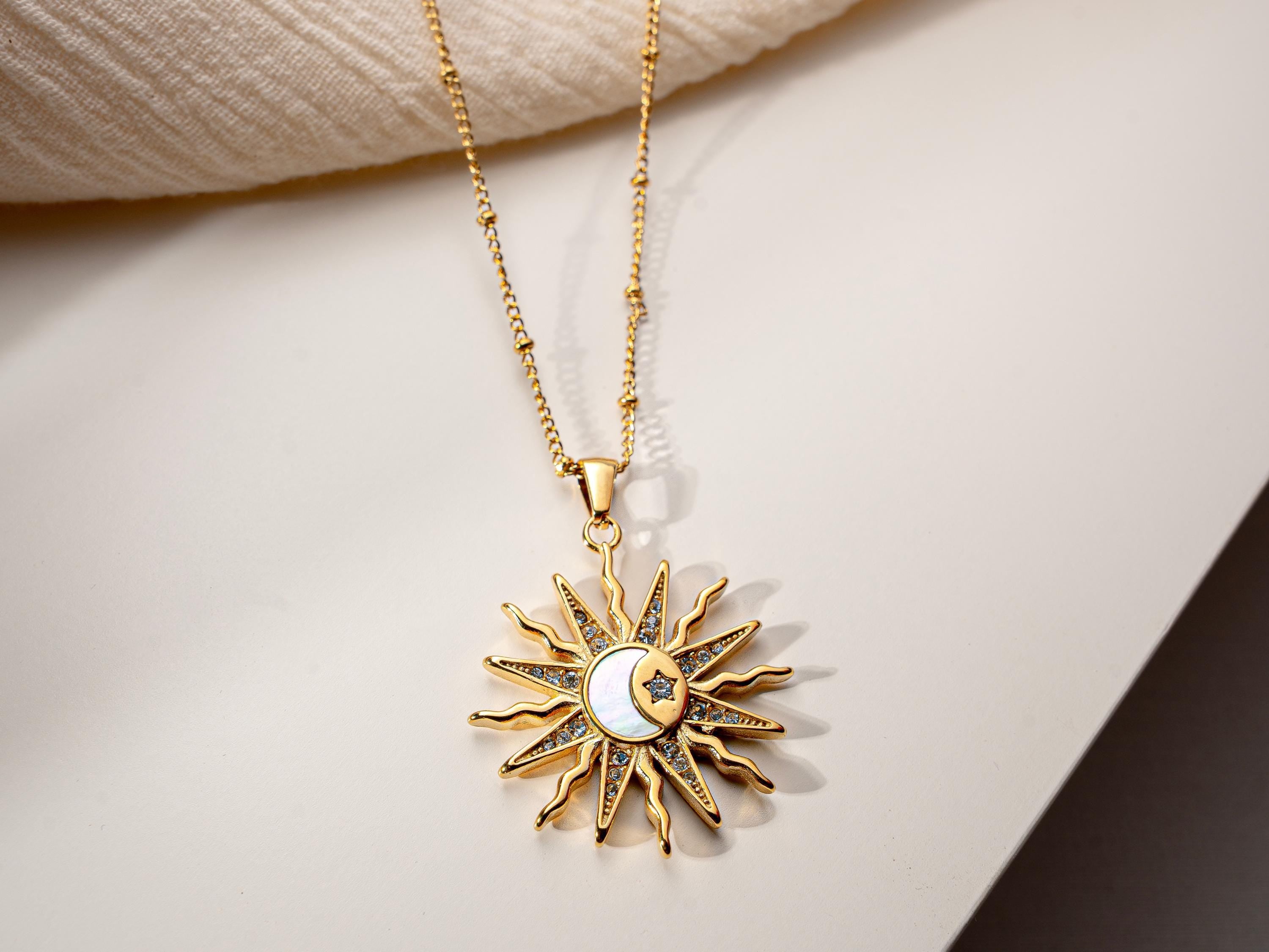 Sun and Moon Necklace