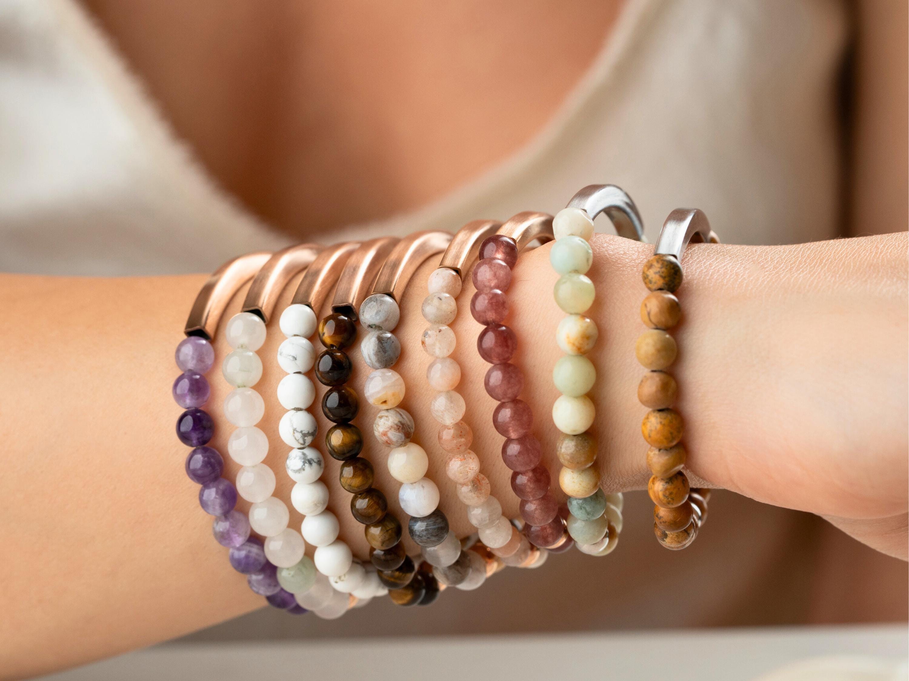 Personalized Inspirational Gemstone Bracelet